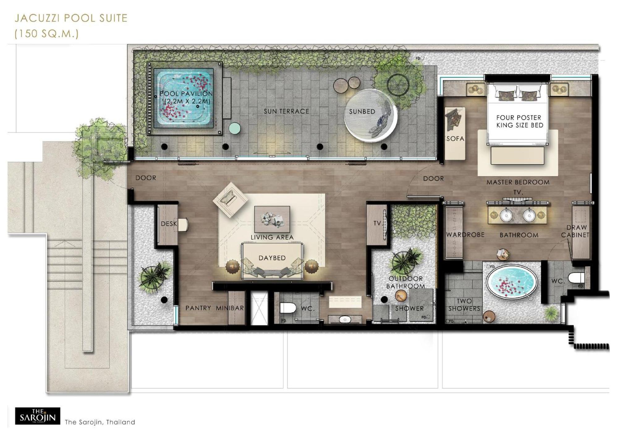 Jacuzzi Pool Suite