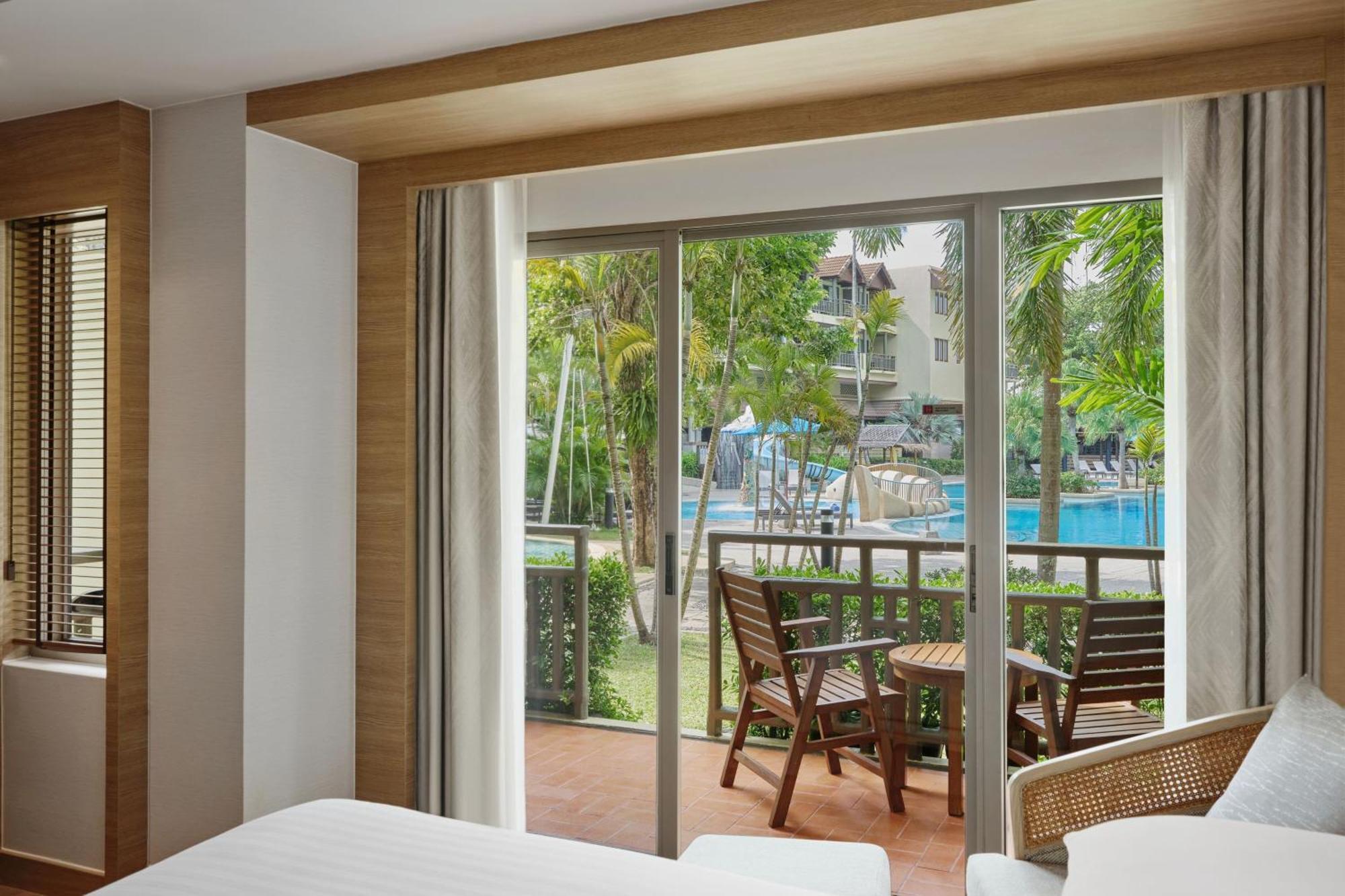 Larger Guest room 2 Doubles Pool view Terrace