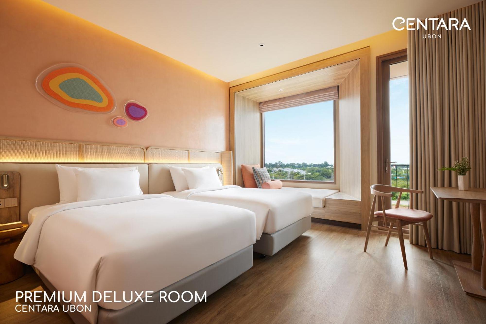 Premium Deluxe Twin Room with Pool View