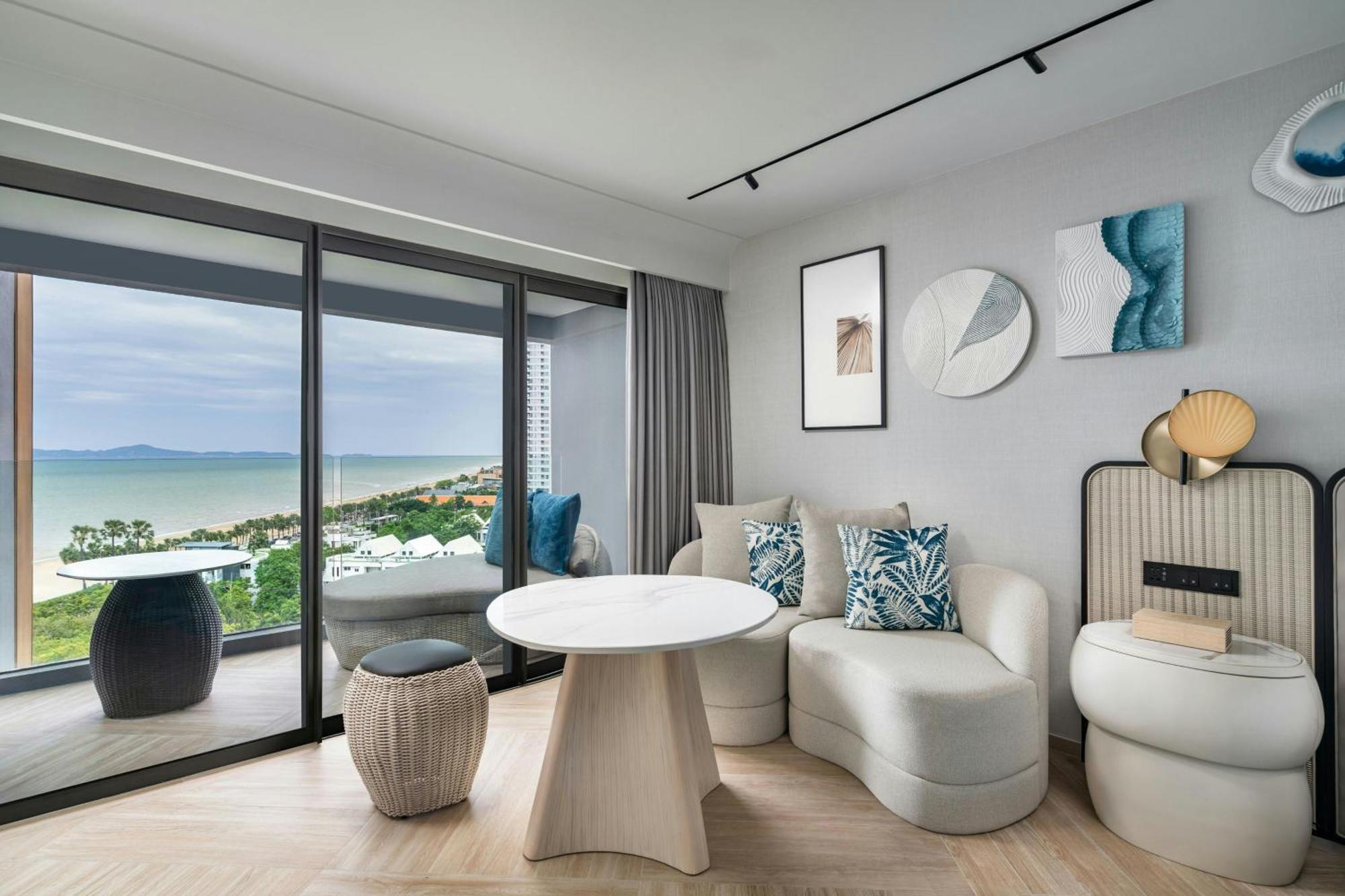 Premium Deluxe Double Room Two Double Beds Sea View Balcony