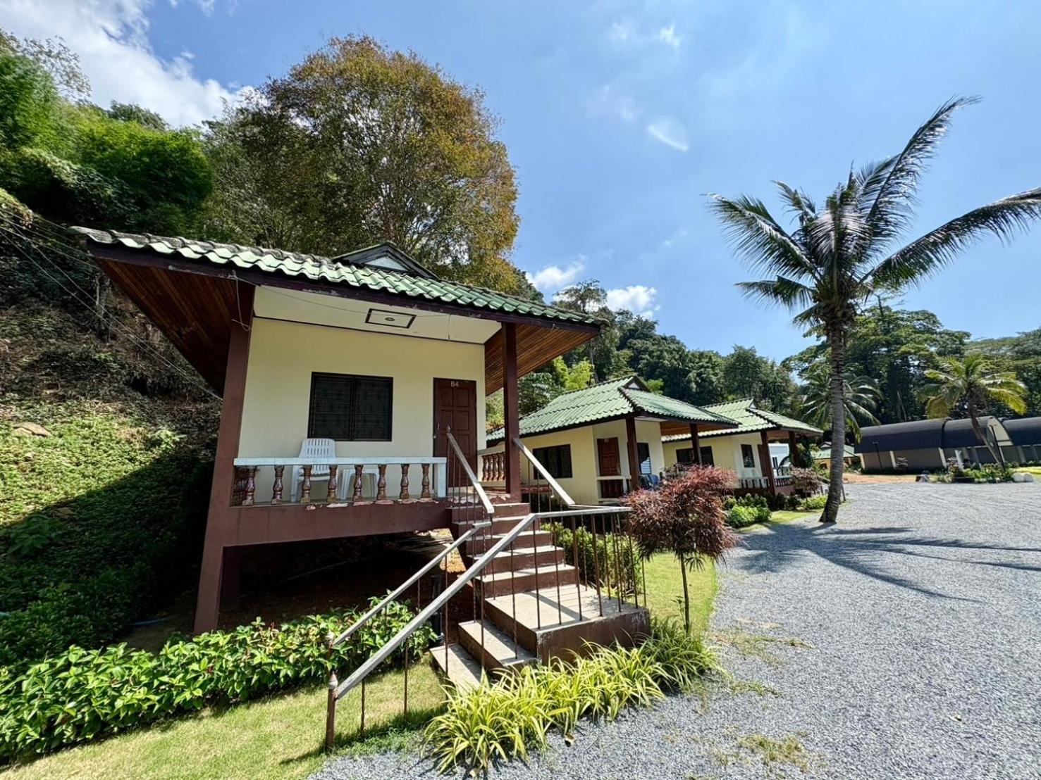 Bungalow mit Ventilator