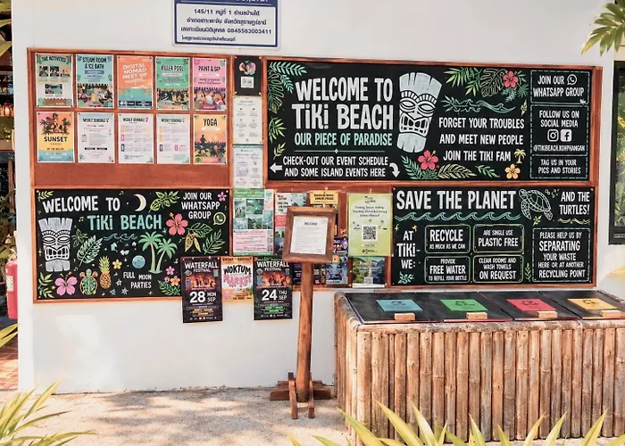 Tiki Beach Koh Phangan Beach Restaurant Bar And Coworking (Adults Only) Baan Tai